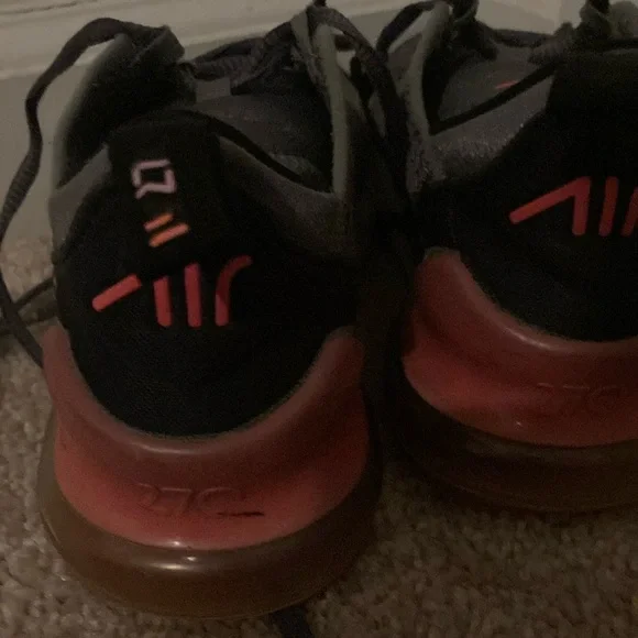 Nike Kids Air Max Gray and Pink Shoes - Picture 5 of 9